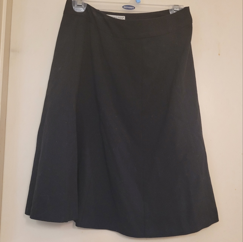 Black Covington flare skirt, size 6P